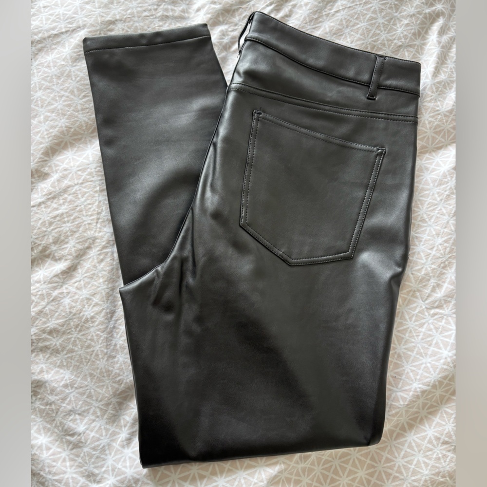 RW&Co Black Faux Leather Pants